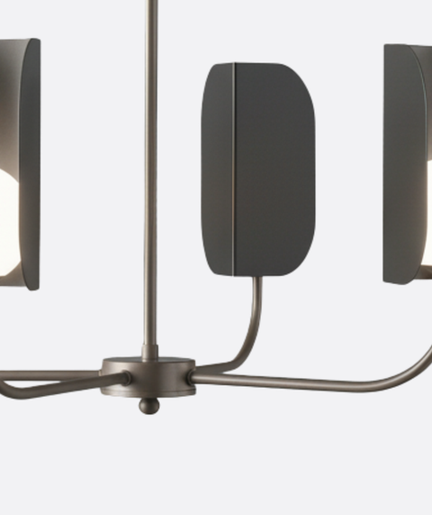 Modern Grey Branched Chandelier
