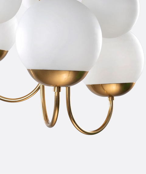 Modern White ? Gold Chandelier