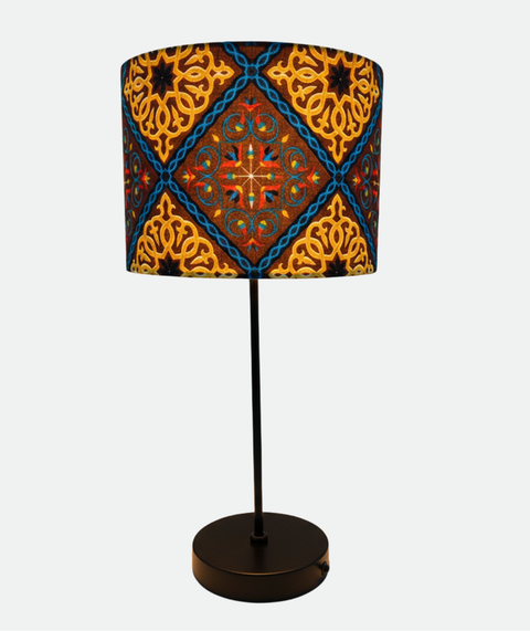 Printed Shaded Modern Table Lamp