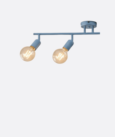Minimalist Blue Track Ceiling Lamp
