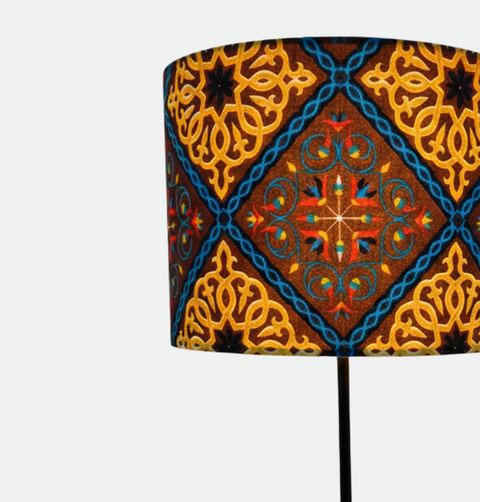 Printed Shaded Modern Table Lamp