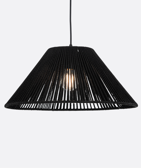 Modern Black Single Pendant