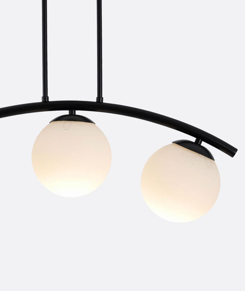 Modern Black Double Pendant
