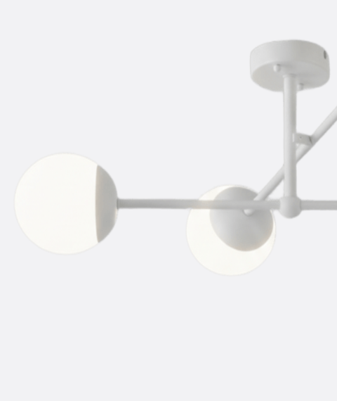 Modern Grey Branched Chandelier