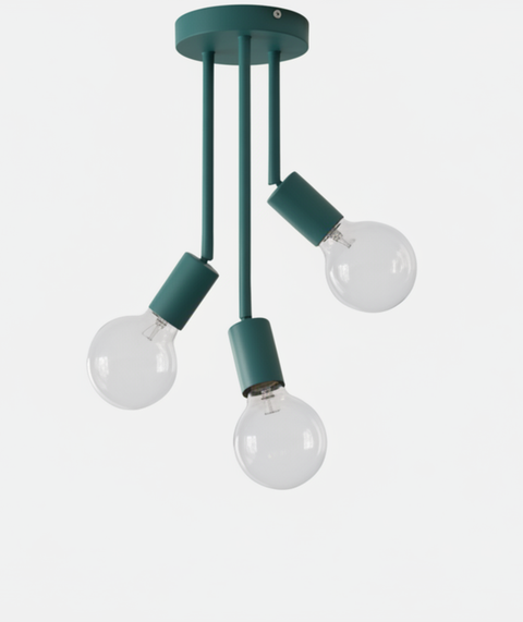 Minimalist Turquoise Ceiling Lamp