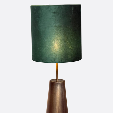 Islamic Floor Lamp with Metallic Base & Green Shade.