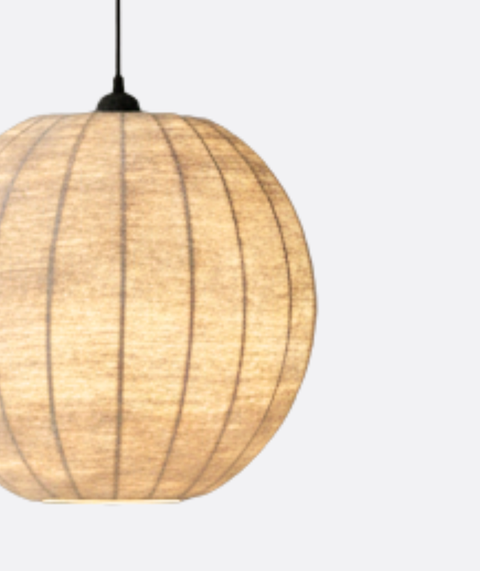 Creamy Handmade Shaded Ceiling Pendant