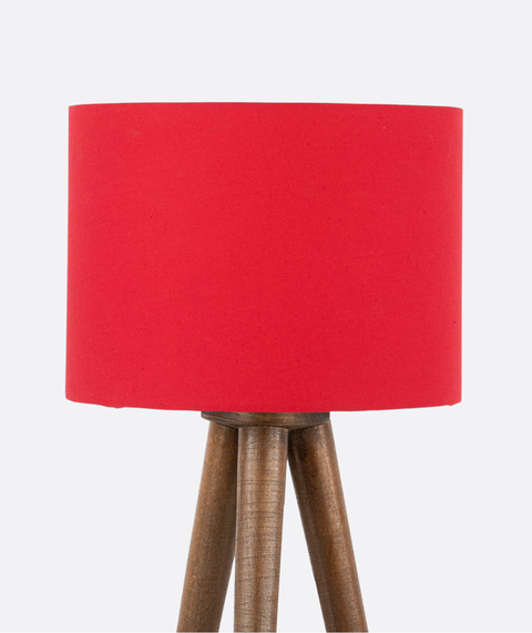 Modern Red Tripod Table Lamp
