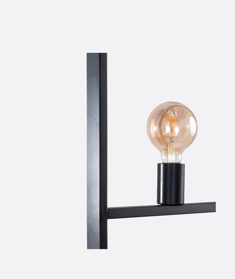 Geometric Black Floor Lamp