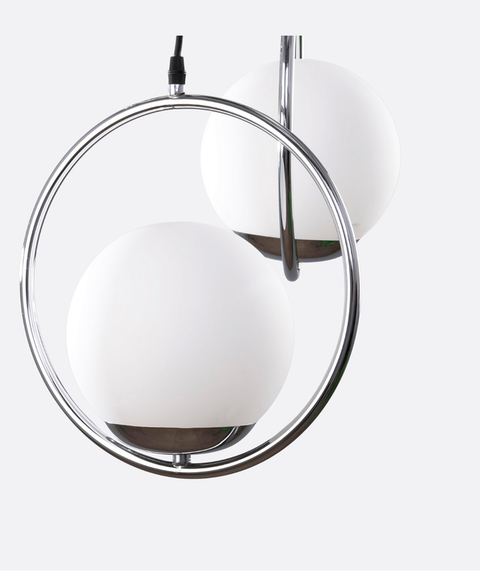 Modern Silver Triple pendant