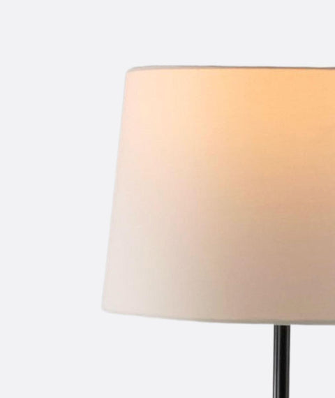 Modern Light Beige And Black Torchiere