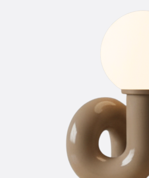 Modern Greige Table Lamp