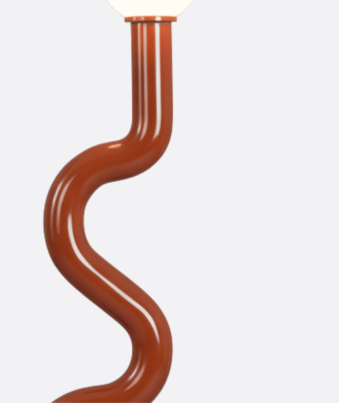 Modern Copper Brown Floor Lamp