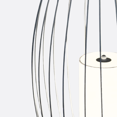 Minimalist White wires Floor Lamp