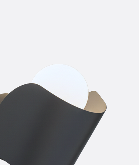 Minimalist Grey Wall Lamp
