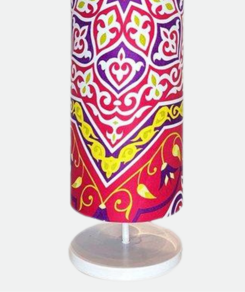 Printed Cylindrical Shade Floor Lamp