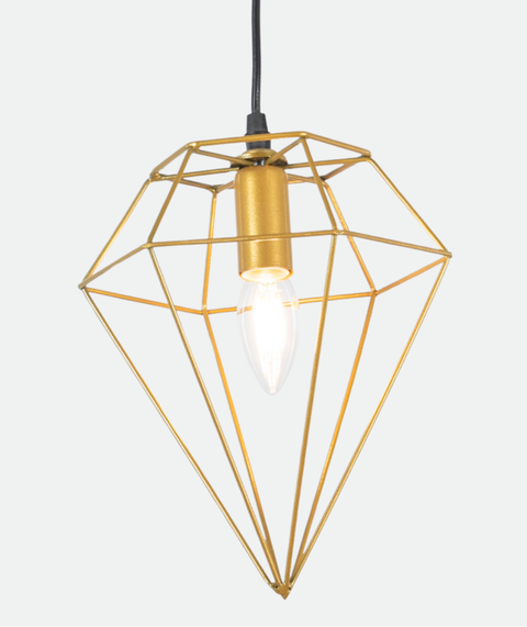 Contemporary Gold-Black Pendant Light
