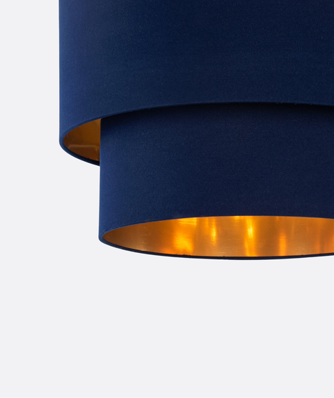 Contemporary Blue Shade Pendant Ceiling