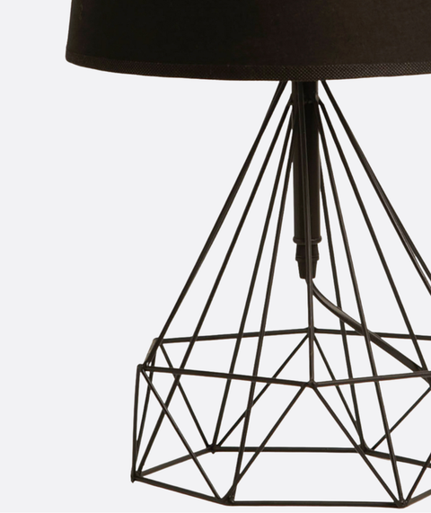 Geometric Black Shade Table Lamp
