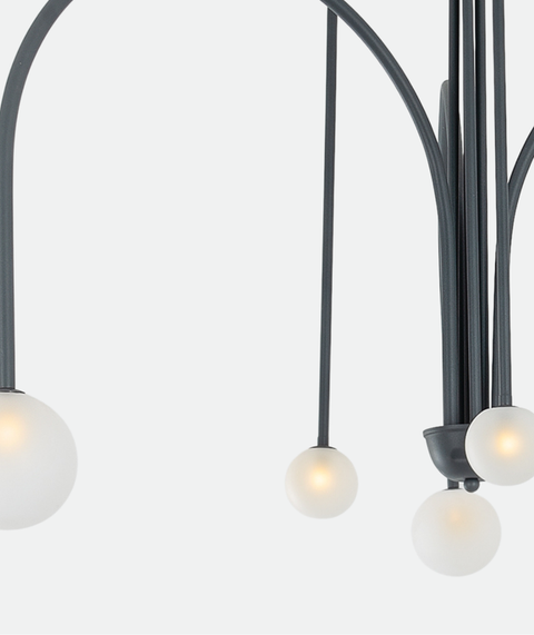 Modern Grey Branched Chandelier