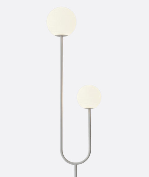 Modern Light Grey Minimalist Floor Lamp