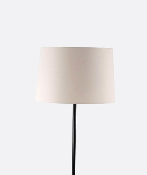 Modern Off-white And Black Torchiere