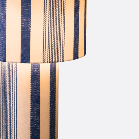 Coastal White and Blue Table Lamp