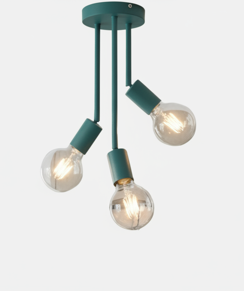Minimalist Turquoise Ceiling Lamp