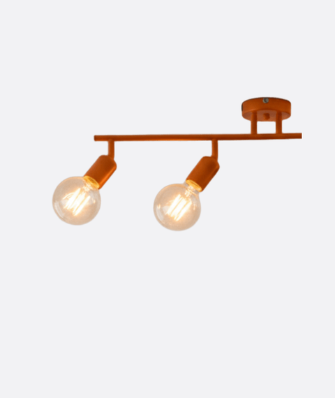 Minimalist Orange Track Ceiling Lamp