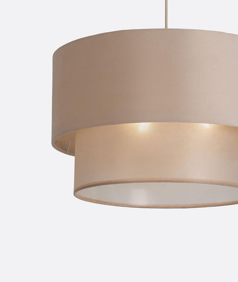 Modern Biege Shaded Pendant