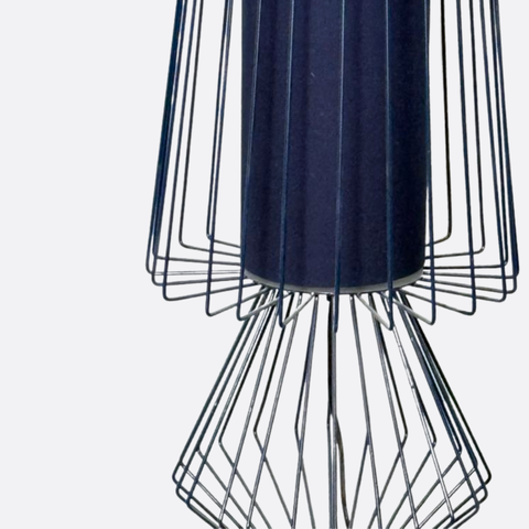 Minimalist Dark Blue Wires Floor Lamp