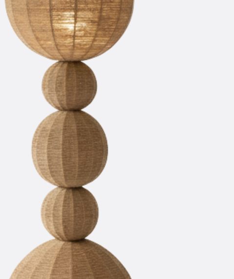 Minimalist Fabric & Wire-Shade Lamp