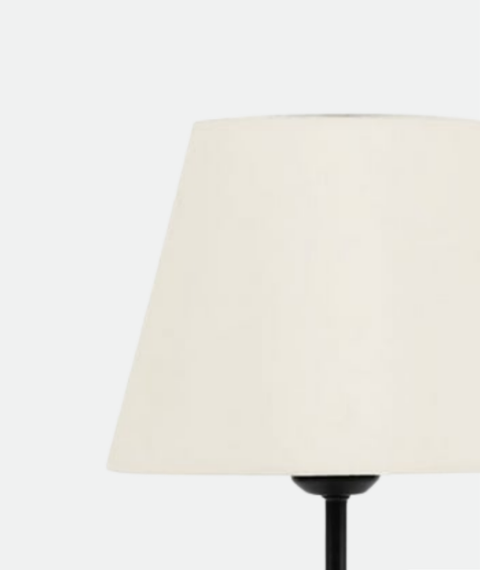 Set of 2 Modern Table Lamps with Fabric Shades