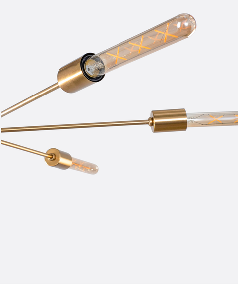 Stylish Gold Sputnik Chandelier