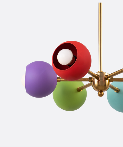 Multi Color Sputnik Chandelier