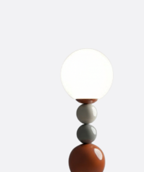 Metal Table Lamp with balls