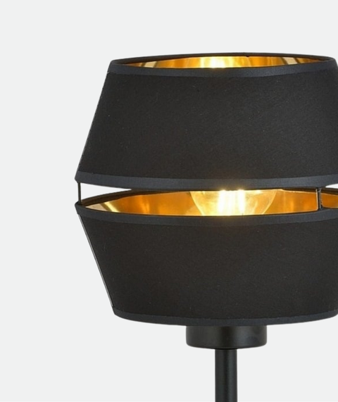 Black half circle Shade Table Lamp