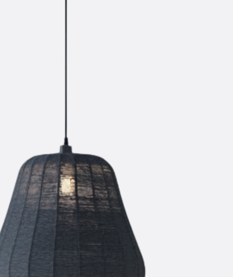 Dark Blue Handmade Shaded Ceiling Pendant