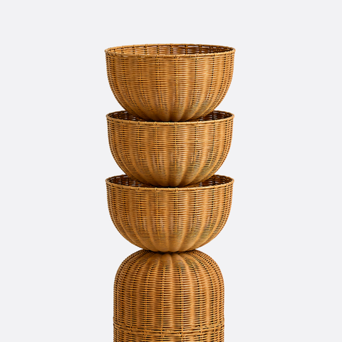 Modern Bamboo Floor Lamp with Warm Ambient Light