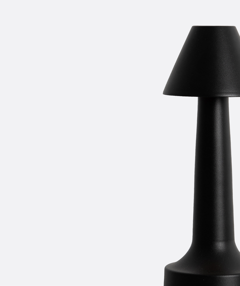 Metallic Black Table Lamp