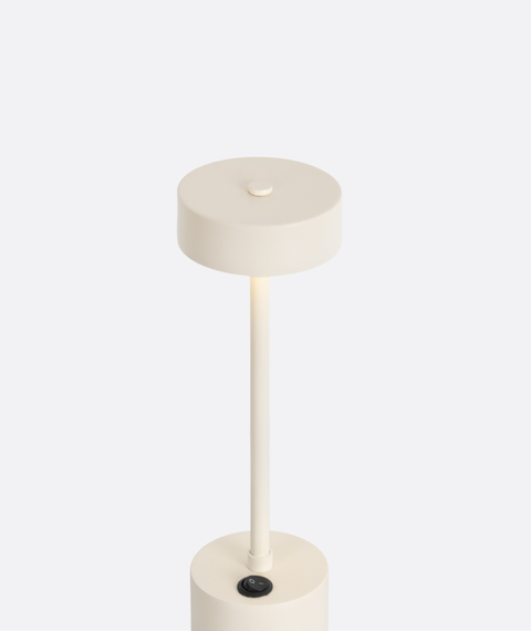 White Metal Table Lamp