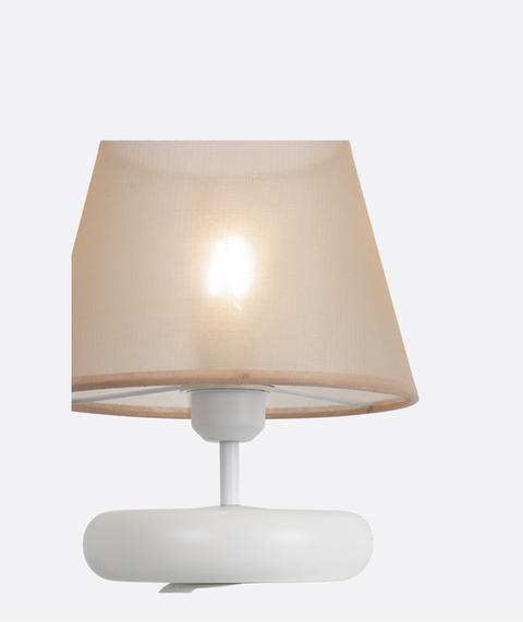 White Mesh Table Lamp
