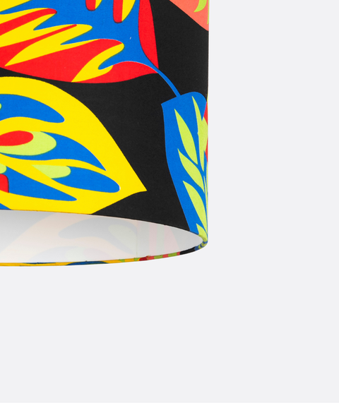 Modern Floral Printed Shade Pendant