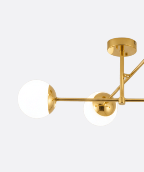 Modern Gold Branched Chandelier