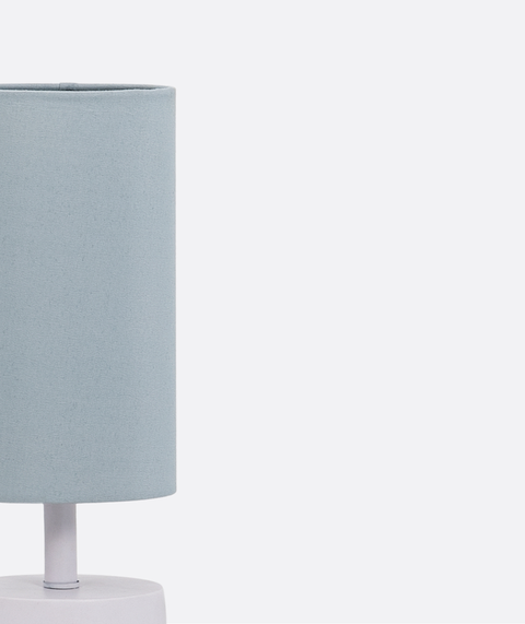 Modern Grey Cylinder Table Lamp