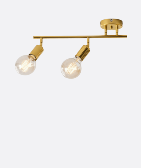 Minimalist Gold Track Ceiling Lamp