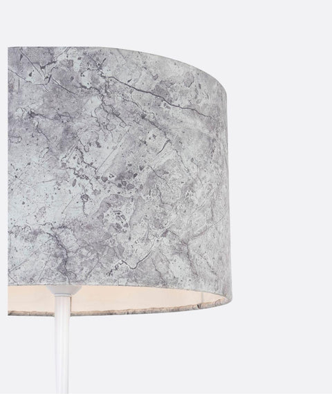Modern Floor Lamp with Leather Shade