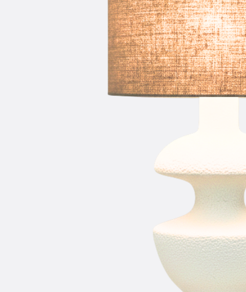 Pottery White Table Lamp