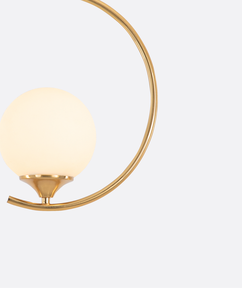 Modern Gold Circle Pendant