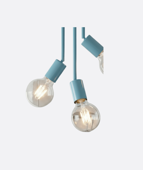 Minimalist Blue Ceiling Lamp